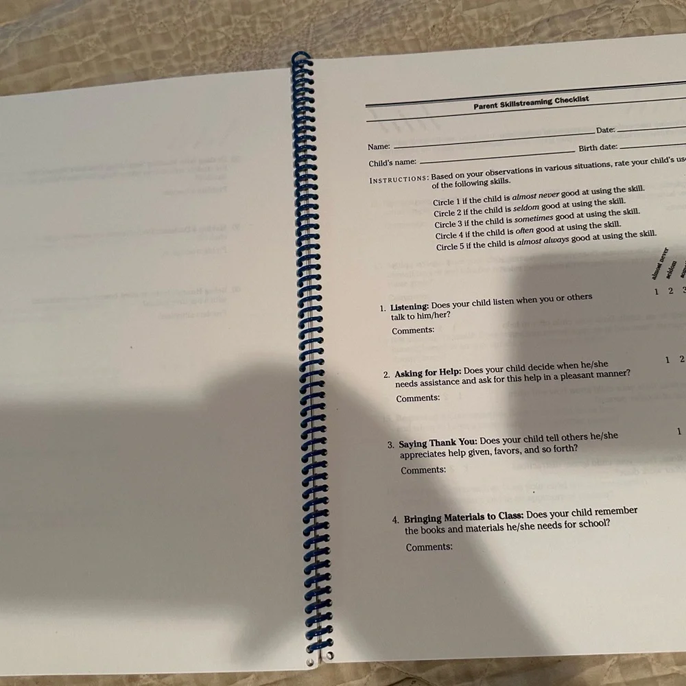 Skillstreaming- Program Forms Book - Picture 4 of 10